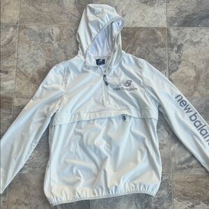 New Balance White Hooded Jacket